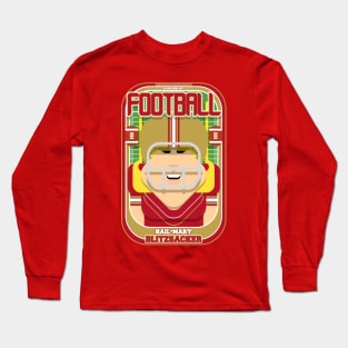 American Football Red and Gold - Hail-Mary Blitzsacker - Hazel version Long Sleeve T-Shirt